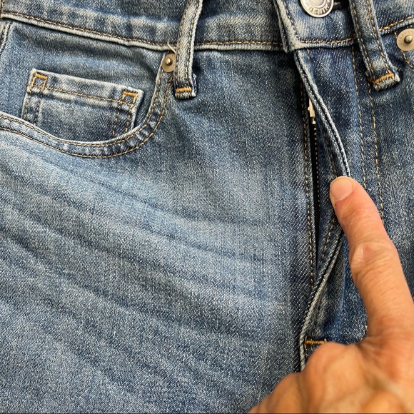 EVERLANE Blue Skinny Mid Rise Jeans Womens Size 23 Regular Pre Owned. - Picture 6 of 11